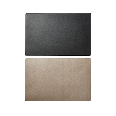 Dækkeserviet Soft sort/guld 30x45 cm