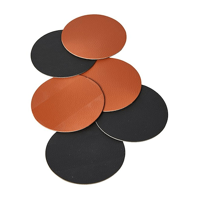 Vendbare glasbrikker Ø10 cm 6 stk. assorterede farver