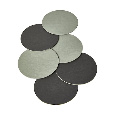 Vendbare glasbrikker Ø10 cm 6 stk. assorterede farver