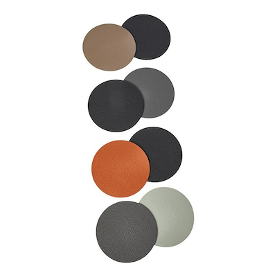 Vendbare glasbrikker Ø10 cm 6 stk. assorterede farver