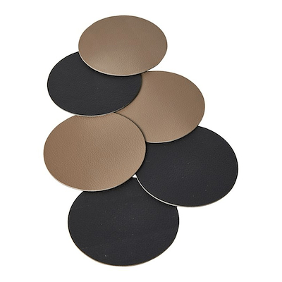 Vendbare glasbrikker Ø10 cm 6 stk. assorterede farver