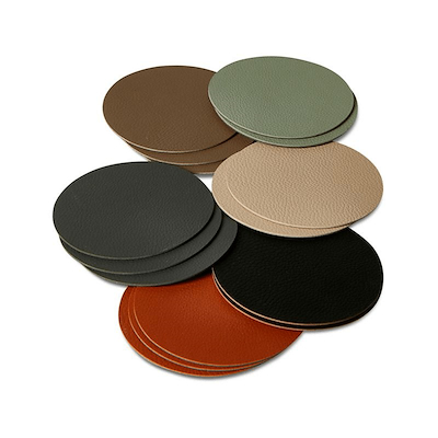 Vendbare glasbrikker Ø10 cm 6 stk. assorterede farver