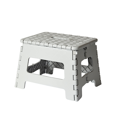 Folde skammel dots grå 29x22x22 cm