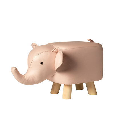 Elefant skammel rosa 50x25x30 cm