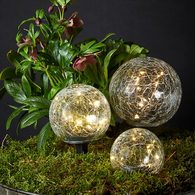 Solcelle kugle sæt med 3 spyd