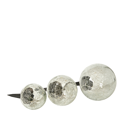 Solcelle kugle sæt med 3 spyd