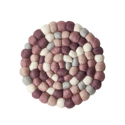 Bordskåner uld lyng Ø20 cm