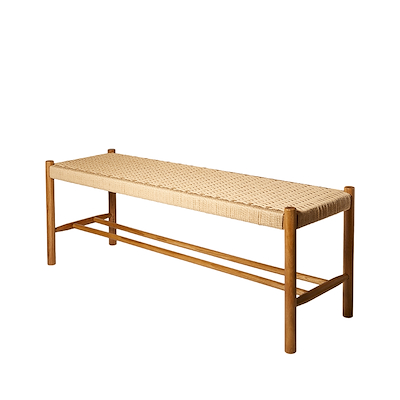 Bænk egetræ 120x35x45 cm