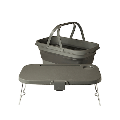 Picnickurv foldbar grå 45x28 cm