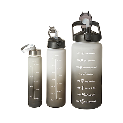 Drikkedunksæt grå/sort 3 stk.