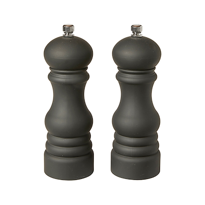 Salt og peberkværn sæt sort 2 stk.