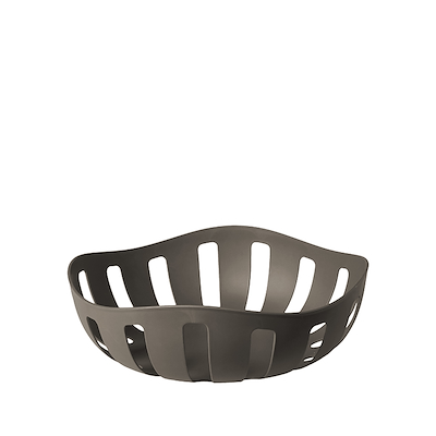 Brødkurv plast grå 26,2x8,5 cm