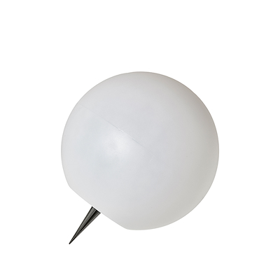 Lyskugle med spyd hvid Ø30 cm