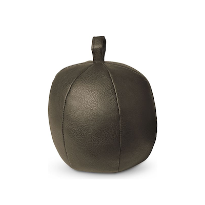 Dørstopper kugle mørk brun Ø 17 cm 1,5 kg