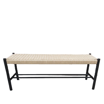 Bænk natur flet 120x35x45 cm