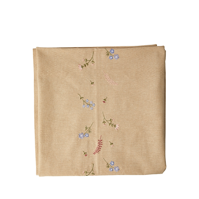 Dug flora broderi sand 140x180 cm