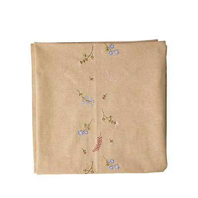 Dug flora broderi beige 140x220 cm