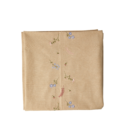 Dug flora broderi sand 140x320 cm