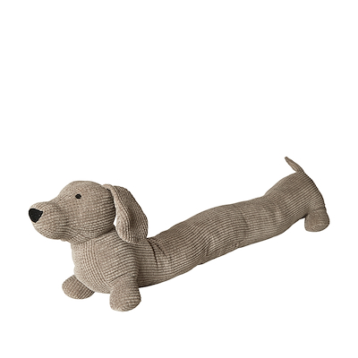 Dørstopper gravhund brun 65x12x24 cm