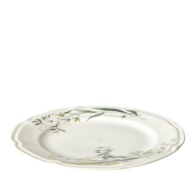 Flora tallerken grøn Ø 26 cm benporcelæn