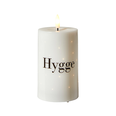 LED bloklys hygge H12.5 cm