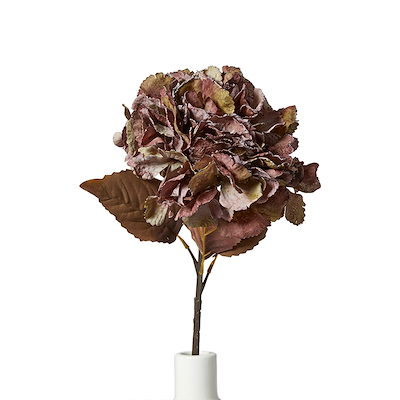 Hortensia stilk H 49 cm grøn/lilla