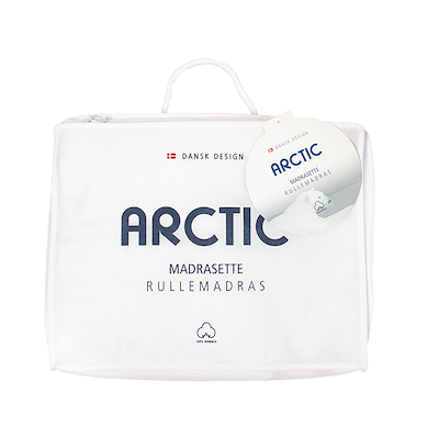 Arctic Madrasette bomuldsrullemadras hvid 120x200 cm