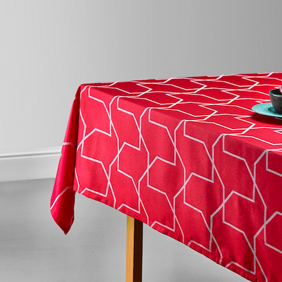 Nordisk Tekstil damask dug metric 140x220 cm rød
