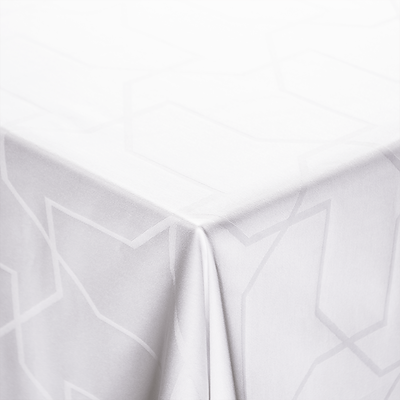Nordisk Tekstil Metric Damask Dug 140x220 cm Hvid