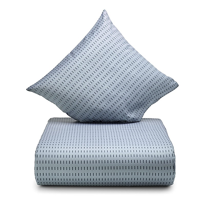 Nordisk Tekstil Lines sengesæt blå 140x220 cm