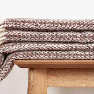 Arctic Odin uldplaid mocca 130x200 cm