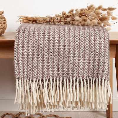 Arctic Odin uldplaid mocca 130x200 cm