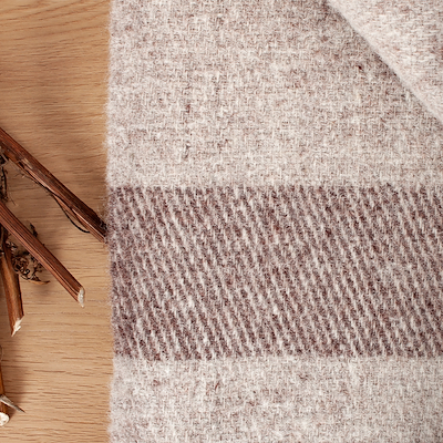 Nordisk Tekstil Toke plaid uld smoke 130x200 cm