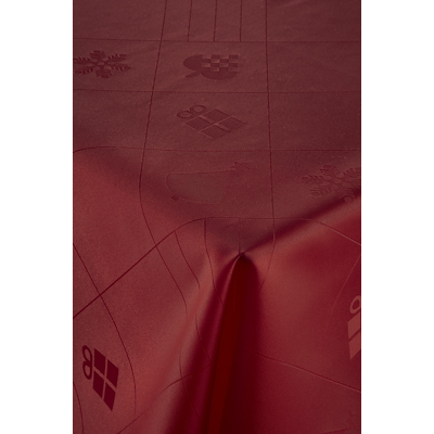 Nordisk Tekstil dug Julefred rød 140x270 cm