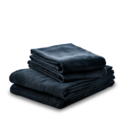Nordisk Tekstil Håndklæder Sort 4 stk. 50x100/70x140 cm