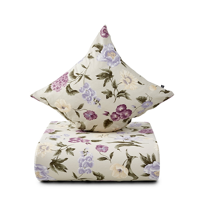 Nordisk Tekstil Mimi sengetøj blomstret olive 140x220 cm