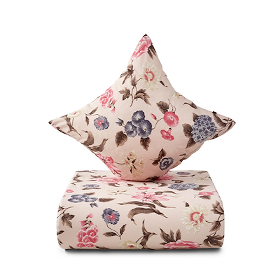 Nordisk Tekstil Mimi sengetøj blomstret lyserød 140x220 cm