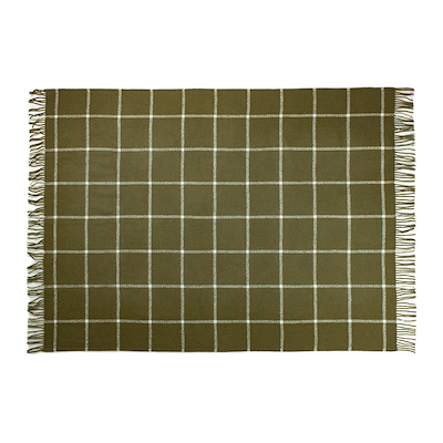 Arctic Thor uldplaid oliven 130x200 cm