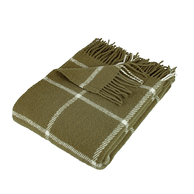 Arctic Thor uldplaid oliven 130x200 cm