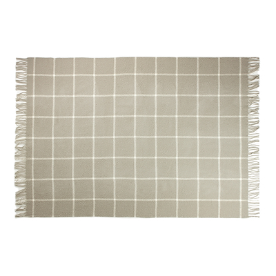 Arctic Thor uldplaid sand 130x200 cm