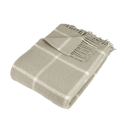 Arctic Thor uldplaid sand 130x200 cm