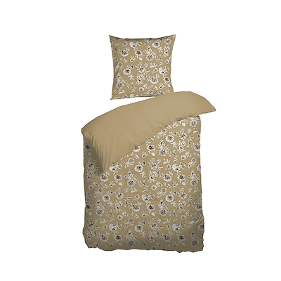 Nordisk Tekstil Arctic Jardin sengetøj sennep 140x220 cm