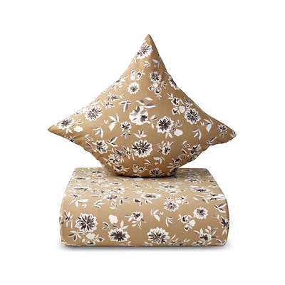 Nordisk Tekstil Arctic Jardin sengetøj sennep 140x220 cm