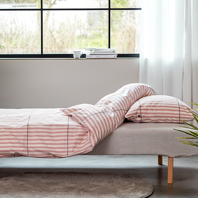 Nordisk Tekstil Outline sengesæt rosa 140 x 200 cm