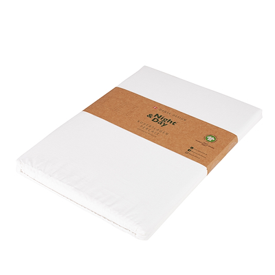 Night & Day Percale kuvertlagen hvid 90x200 xm