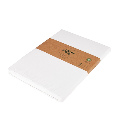 Night & Day Percale kuvertlagen hvid 140x200 cm