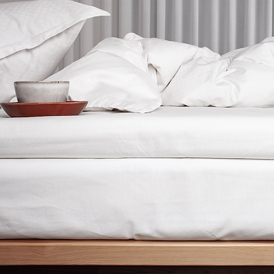 Night & Day Percale kuvertlagen hvid 180x200 cm