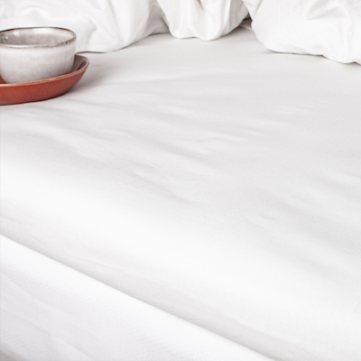 Night & Day Percale kuvertlagen hvid 180x200 cm