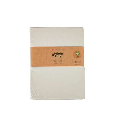 Night & Day Percale kuvertlagen sand 90x200 cm