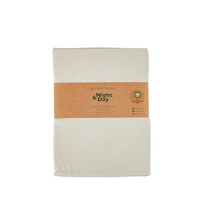 Night & Day Percale kuvertlagen sand 140x200 cm
